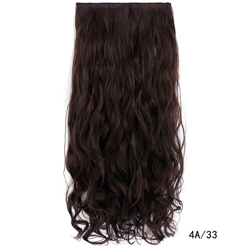 One Piece Hairpiece Clip Long Curly Hair Extension