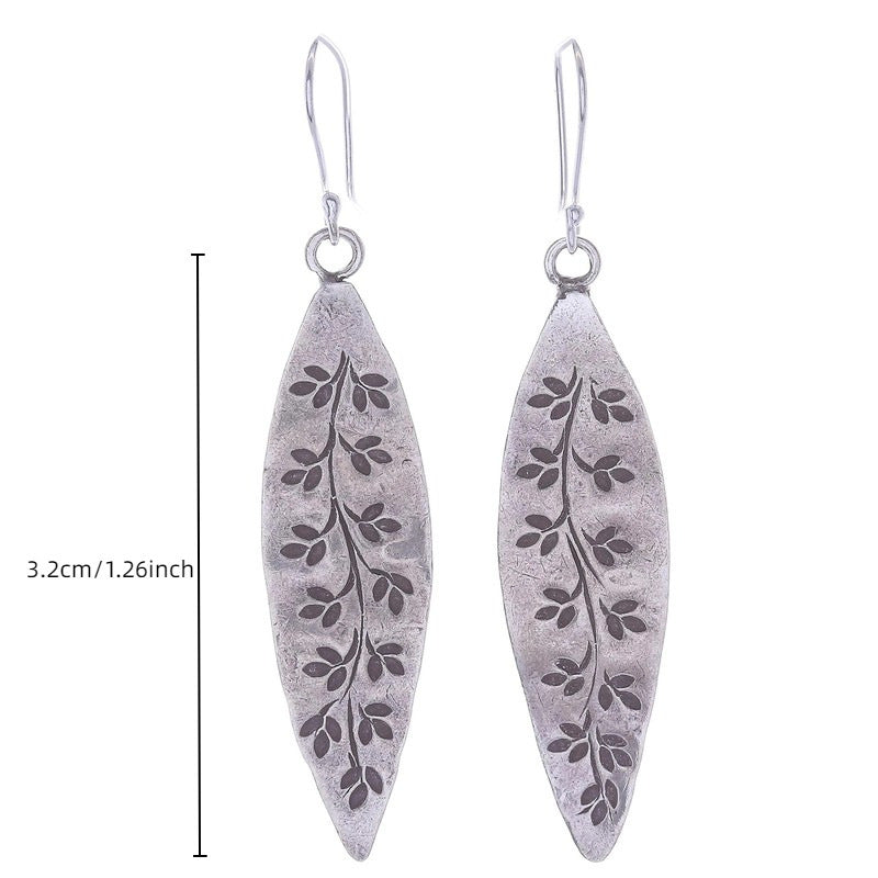 Retro Bohemian Leaf-shaped Earring European And American