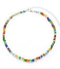 Short Necklace Handmade Wild Color Rice Bead Necklace