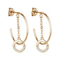 French Fashion Geometric Earrings Noble Cold Style