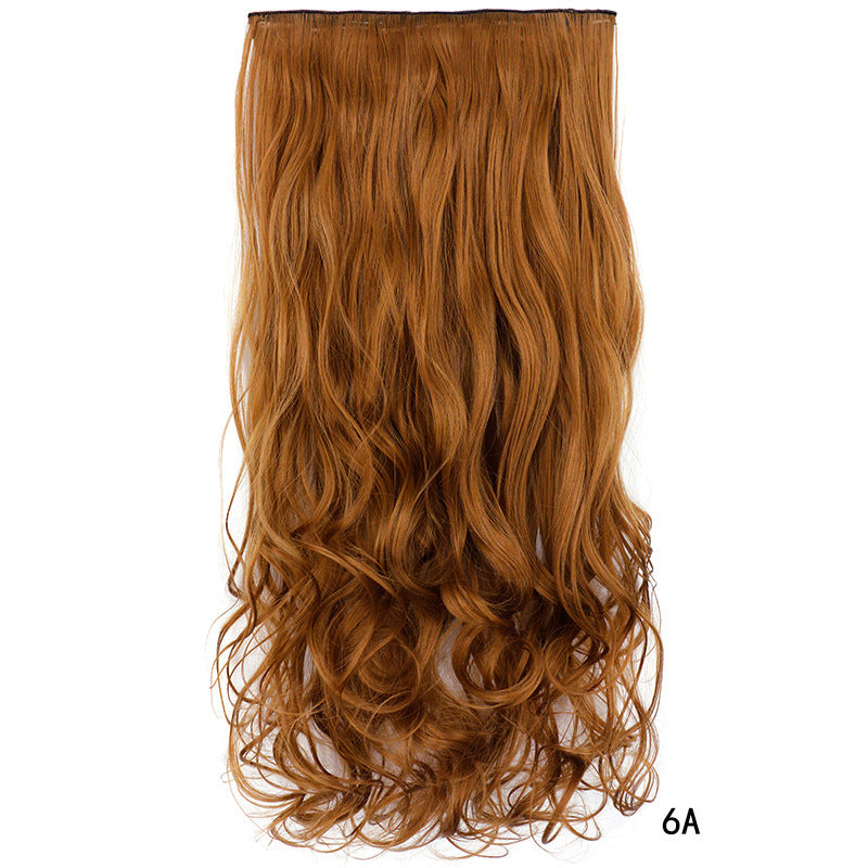 One Piece Hairpiece Clip Long Curly Hair Extension