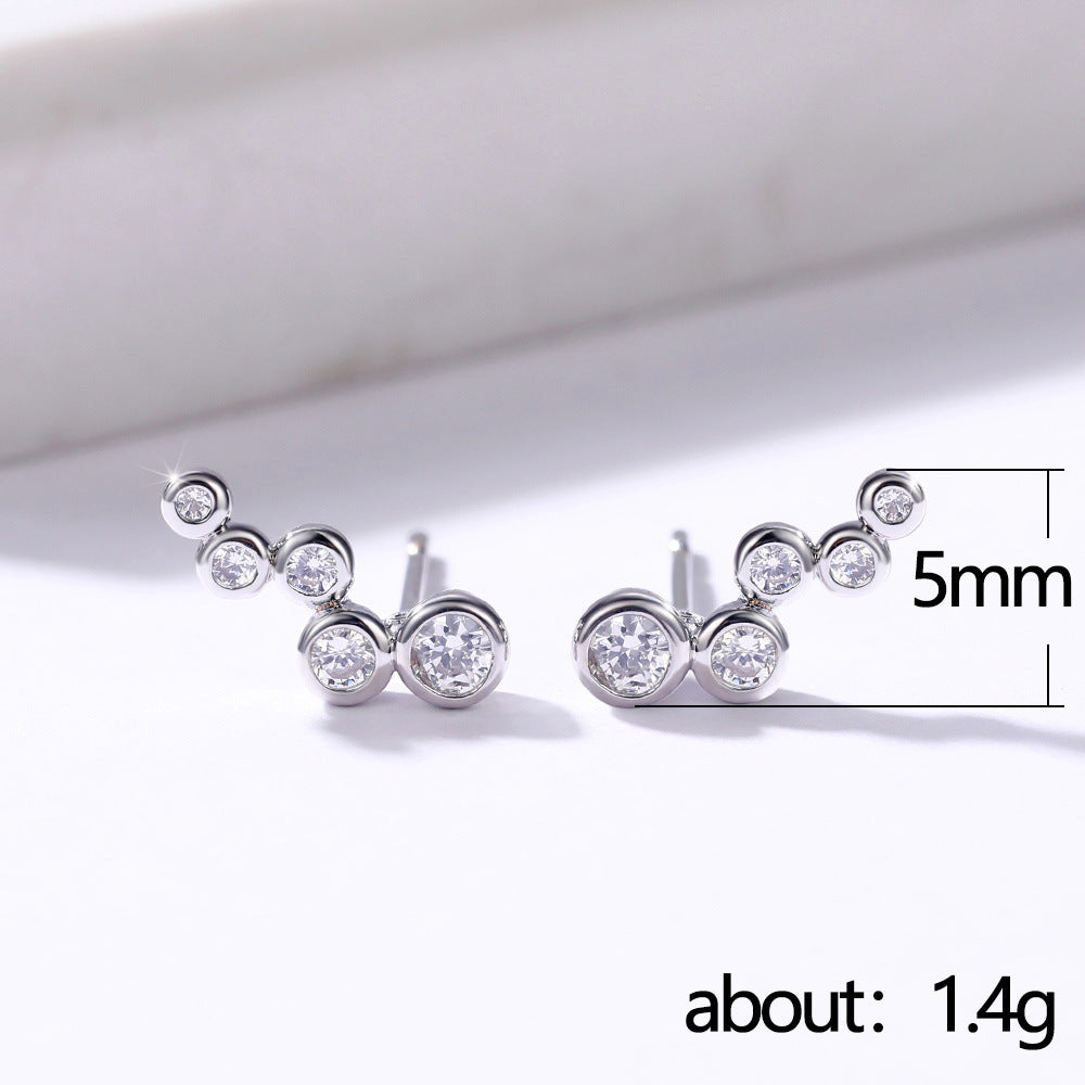 Elegant Shining Simple Circle Women's Earrings