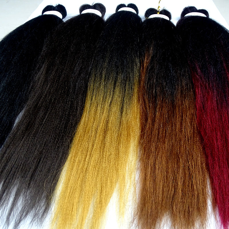 African Chemical Fiber Long Straight Cornrows Wigs