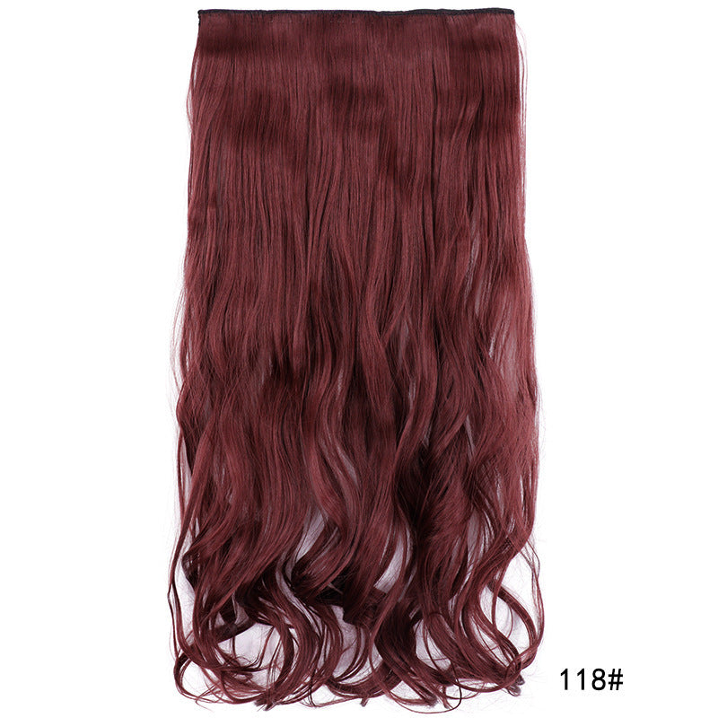 One Piece Hairpiece Clip Long Curly Hair Extension