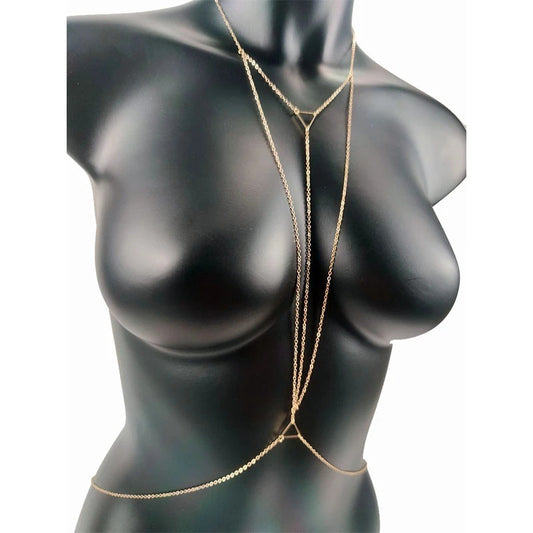 Sexy Body Jewelry Chest Necklace Gothic Charm Body Chains