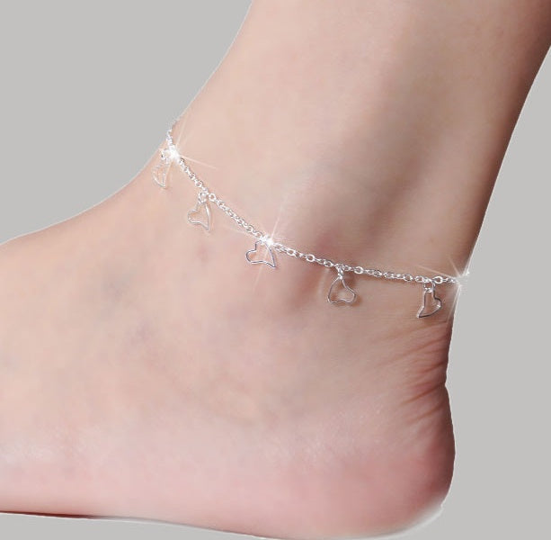 Retro star anklet