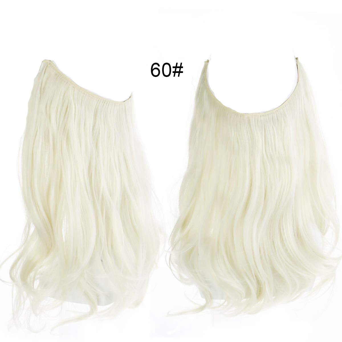 Female Fish Line Wavy Short Curly Hair Wig 30 35cm