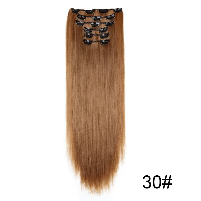 Wig Extensions 6-piece Set, Long Straight Hair