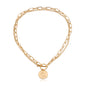 Pendant Necklace Ladies Double Simple Chain Necklace