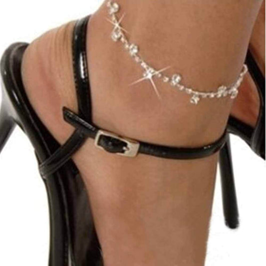 Water drop anklet ring tassel anklet