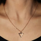 Women's necklace geometric triangle pendant necklace