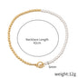 Multilayer Necklace Brooch Coin Natural Pearl Necklace