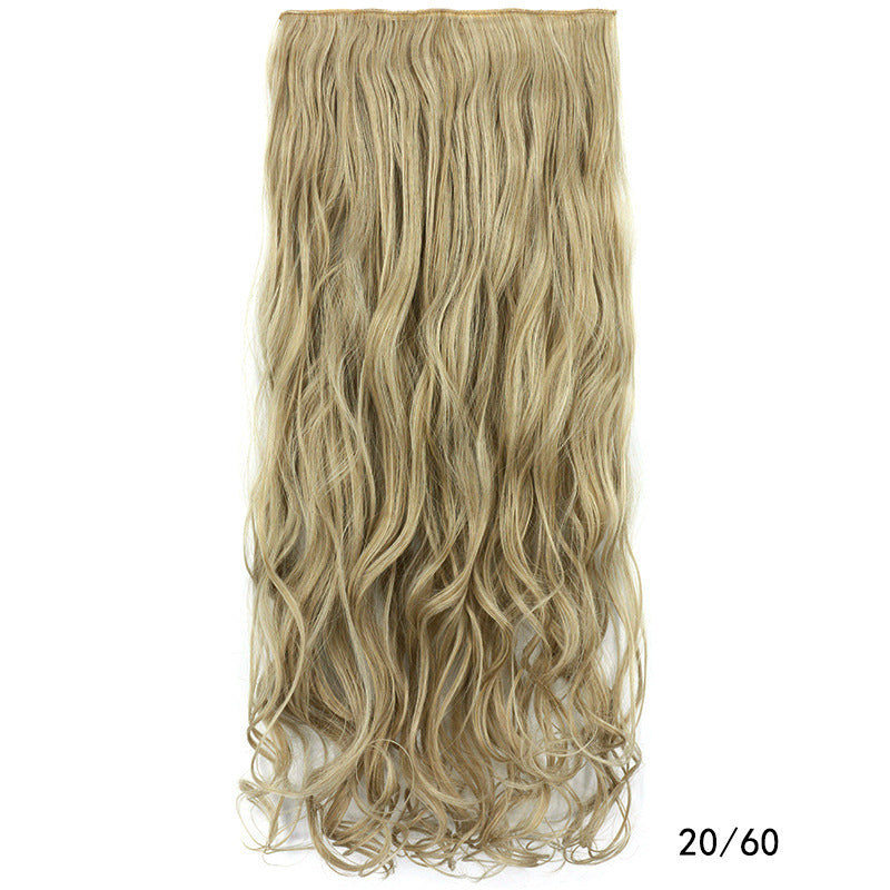 One Piece Hairpiece Clip Long Curly Hair Extension