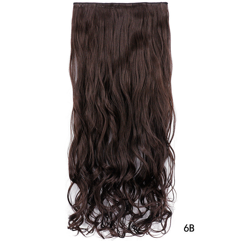 One Piece Hairpiece Clip Long Curly Hair Extension