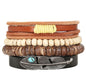 Fashion Beaded Leather Bracelets And Bracelets