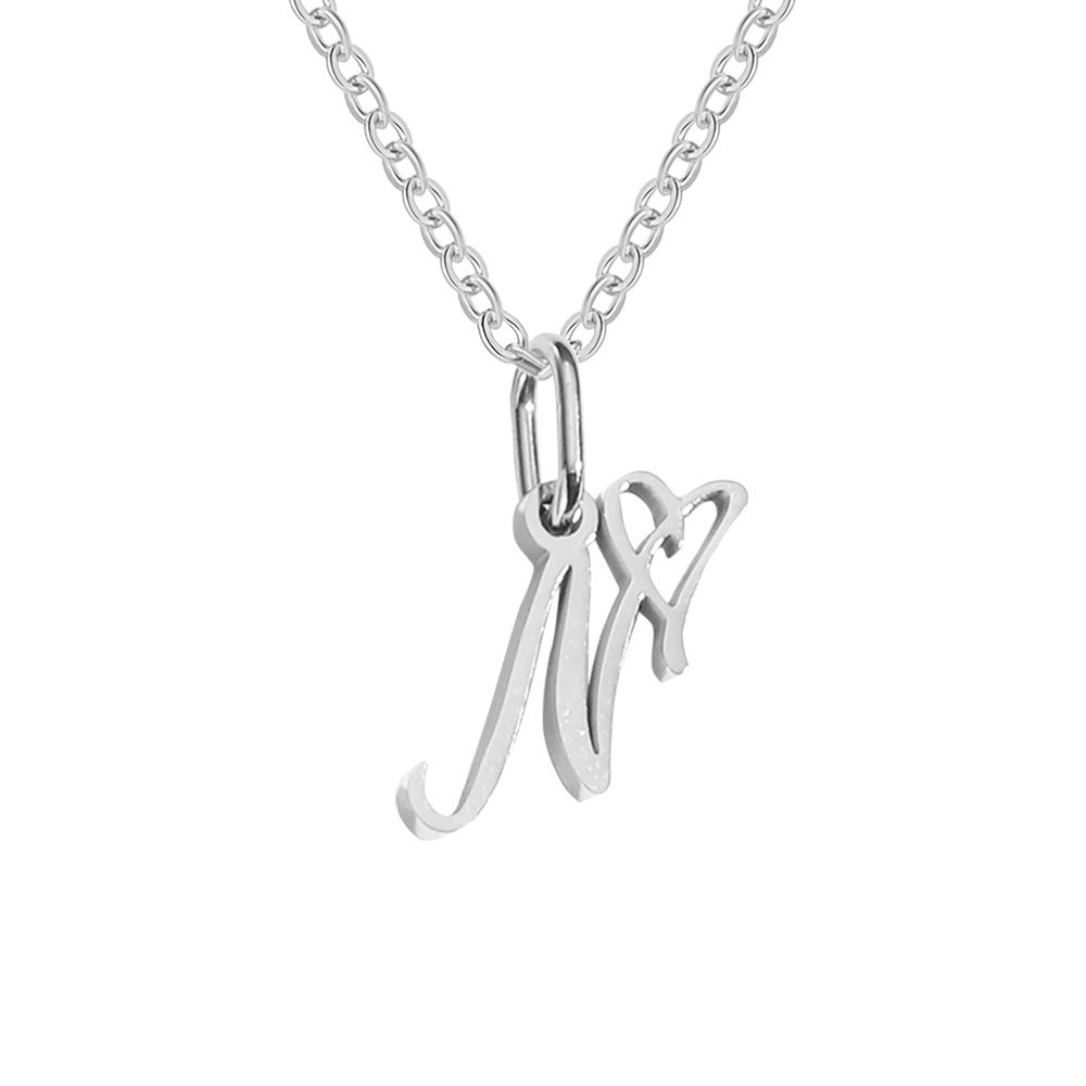 New 26 Letter Necklace Versatile Personality Necklace Pendant