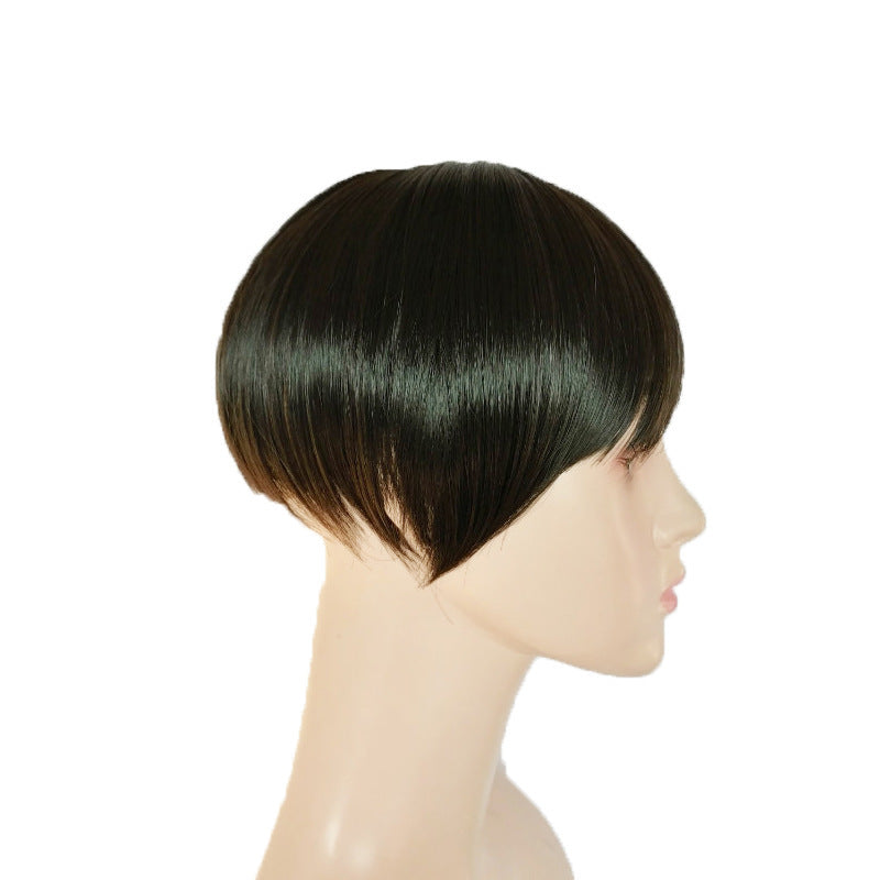 Women's Short Wig Invisible Natural Hair Cover