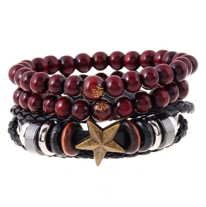 Fashion Beaded Leather Bracelets And Bracelets