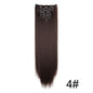 Wig Extensions 6-piece Set, Long Straight Hair