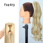 24inch Wig Ponytail Big Wave Long Roll Hair Clip