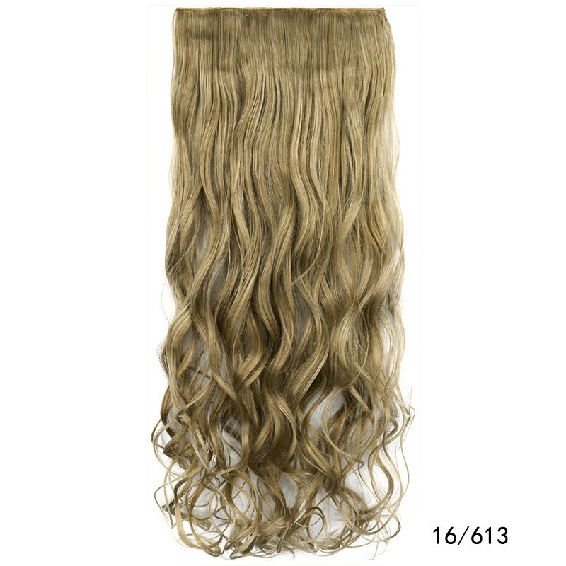 One Piece Hairpiece Clip Long Curly Hair Extension