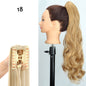 24inch Wig Ponytail Big Wave Long Roll Hair Clip