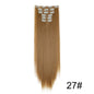 Wig Extensions 6-piece Set, Long Straight Hair