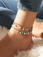 Handmade bead bracelet anklet