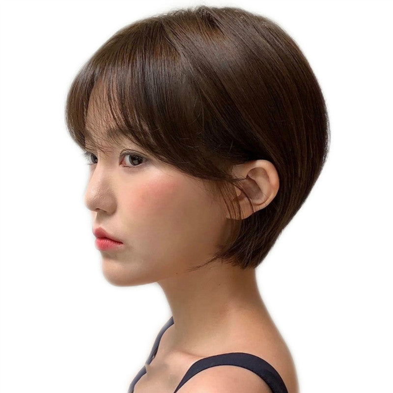 Women's Short Wig Invisible Natural Hair Cover