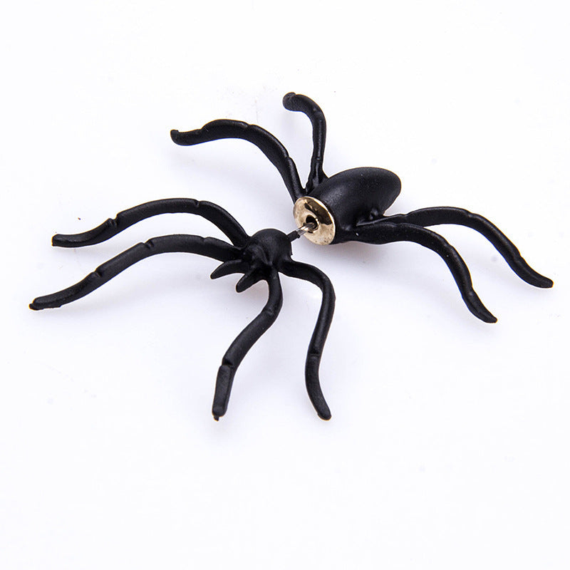 Personality Exaggerated Halloween Funny Spider Stud Earrings