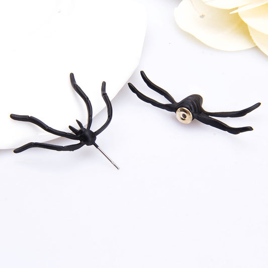 Personality Exaggerated Halloween Funny Spider Stud Earrings