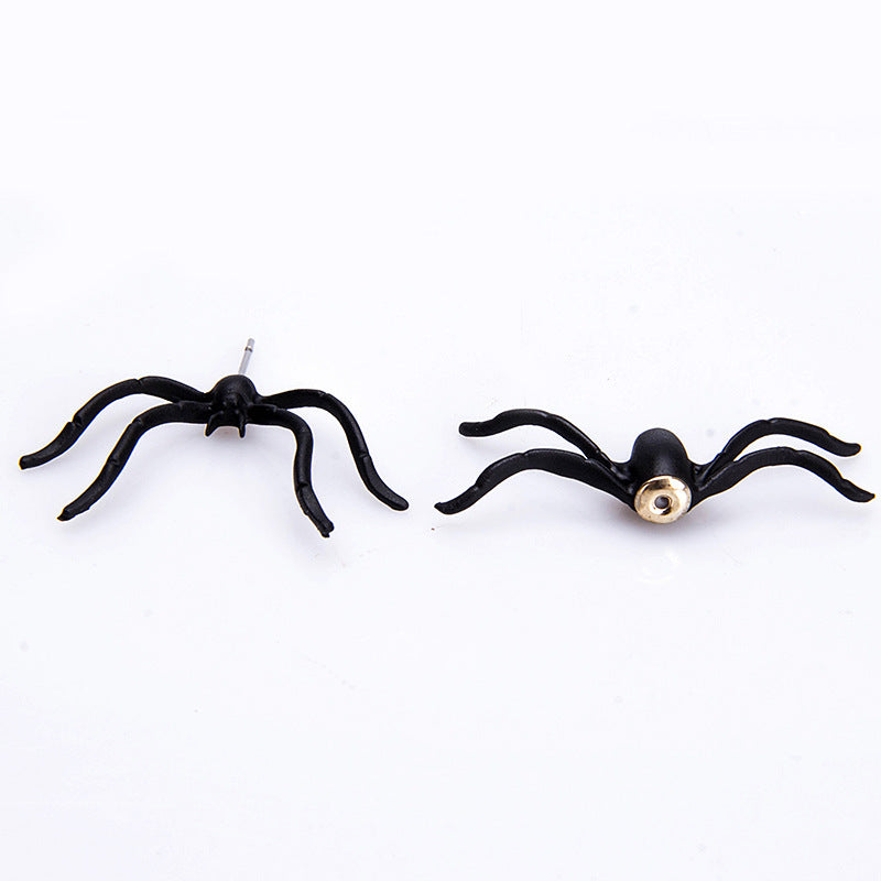 Personality Exaggerated Halloween Funny Spider Stud Earrings