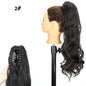 24inch Wig Ponytail Big Wave Long Roll Hair Clip