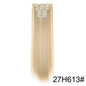 Wig Extensions 6-piece Set, Long Straight Hair