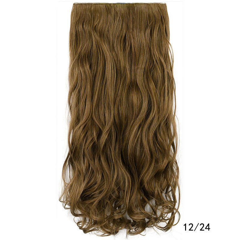 One Piece Hairpiece Clip Long Curly Hair Extension