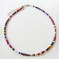 Short Necklace Handmade Wild Color Rice Bead Necklace