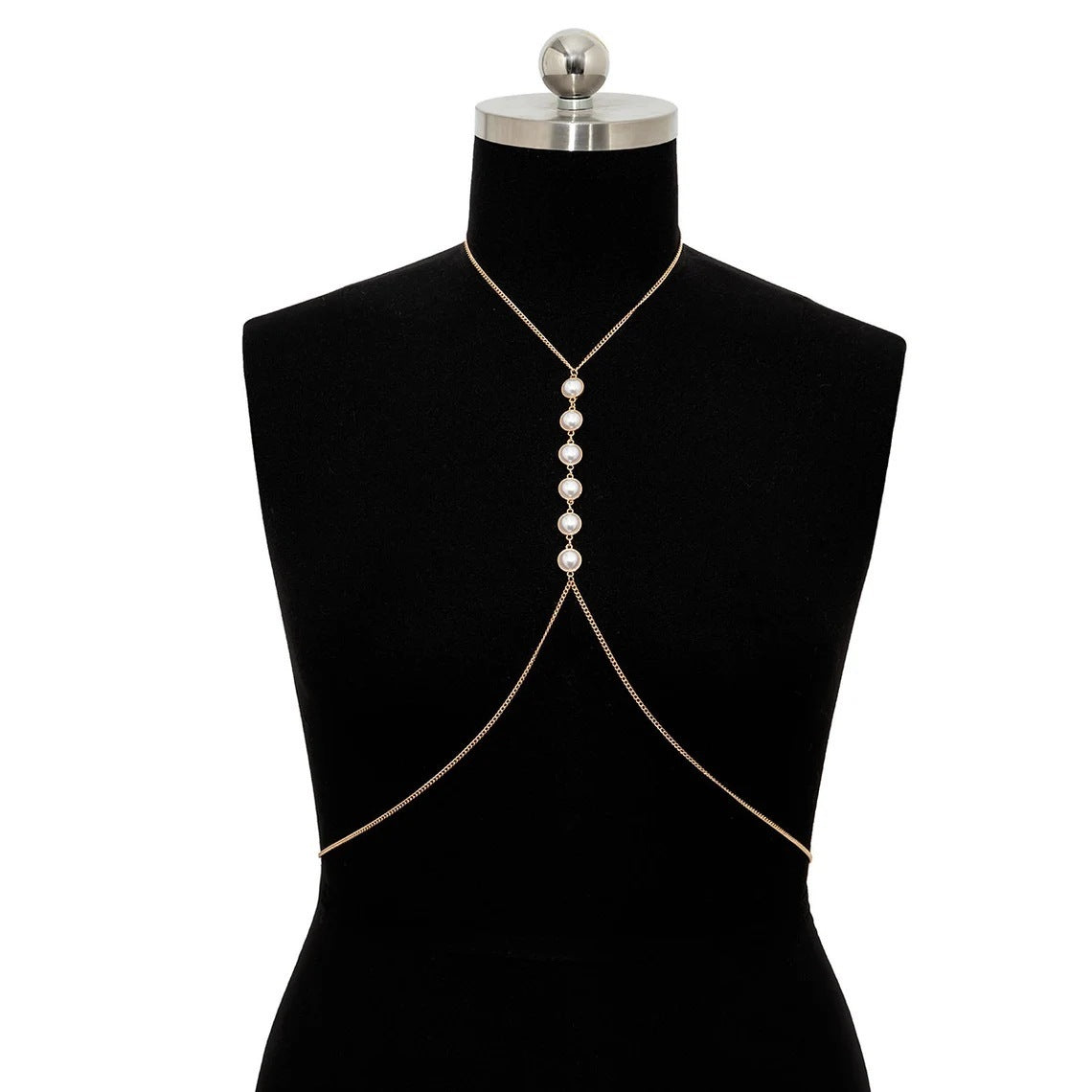 Sexy Metal Pearl Body Chains Waist Chain