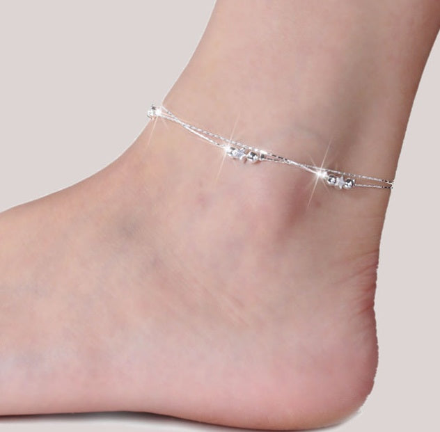 Retro star anklet