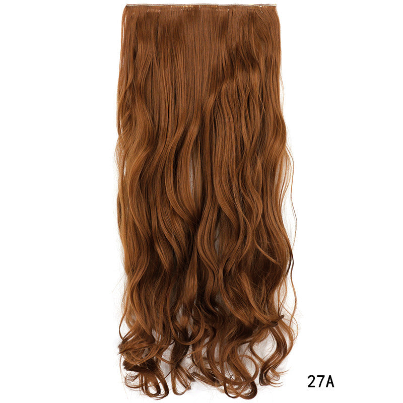 One Piece Hairpiece Clip Long Curly Hair Extension