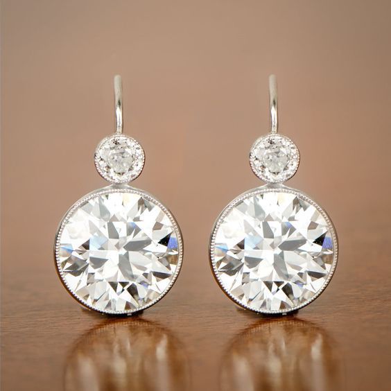 Simple Classy And All-matching Round Zircon Women's Earrings