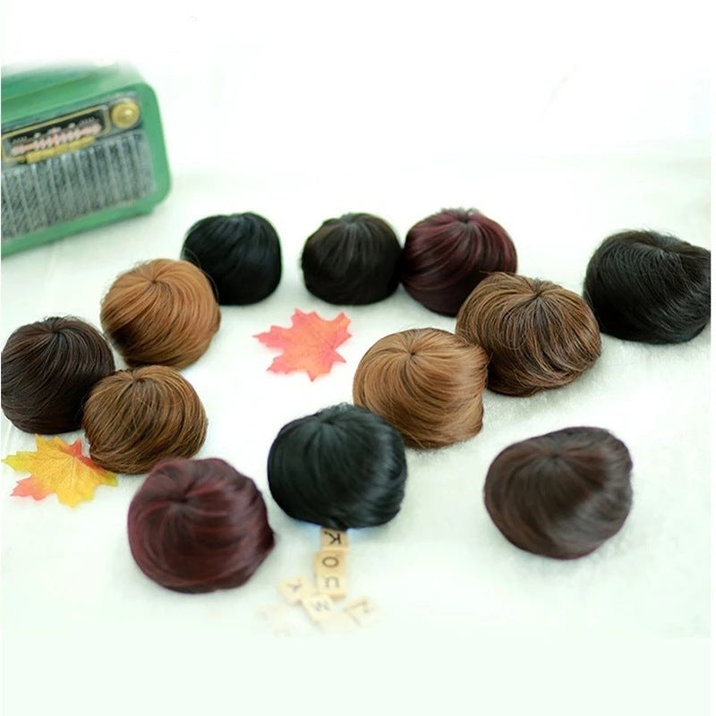 Wig Women's Mini Fluffy Micro Roll Coiled Hair Bun