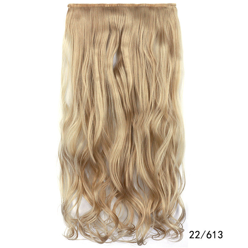 One Piece Hairpiece Clip Long Curly Hair Extension