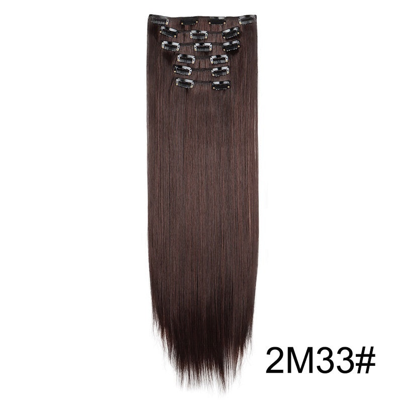 Wig Extensions 6-piece Set, Long Straight Hair