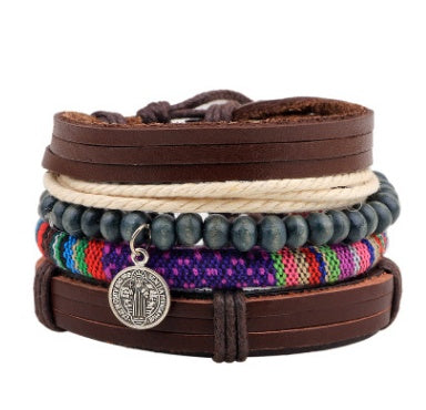 Fashion Beaded Leather Bracelets And Bracelets