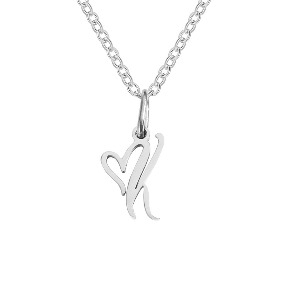 New 26 Letter Necklace Versatile Personality Necklace Pendant