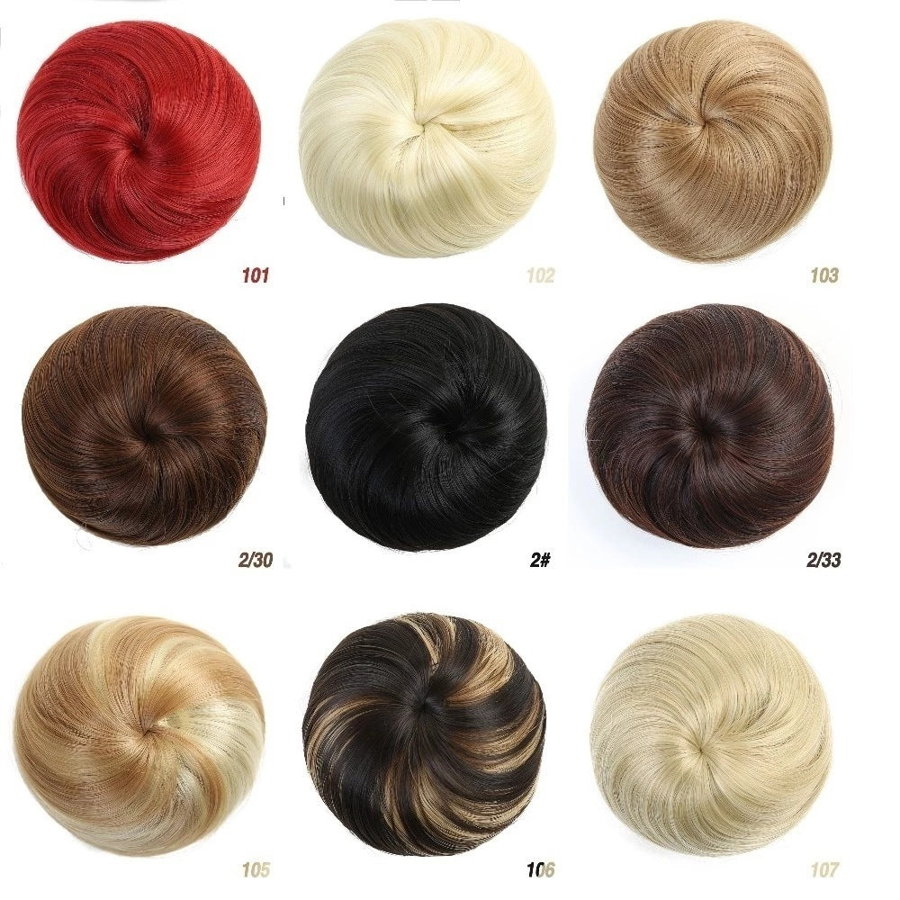 Wig Women's Mini Fluffy Micro Roll Coiled Hair Bun