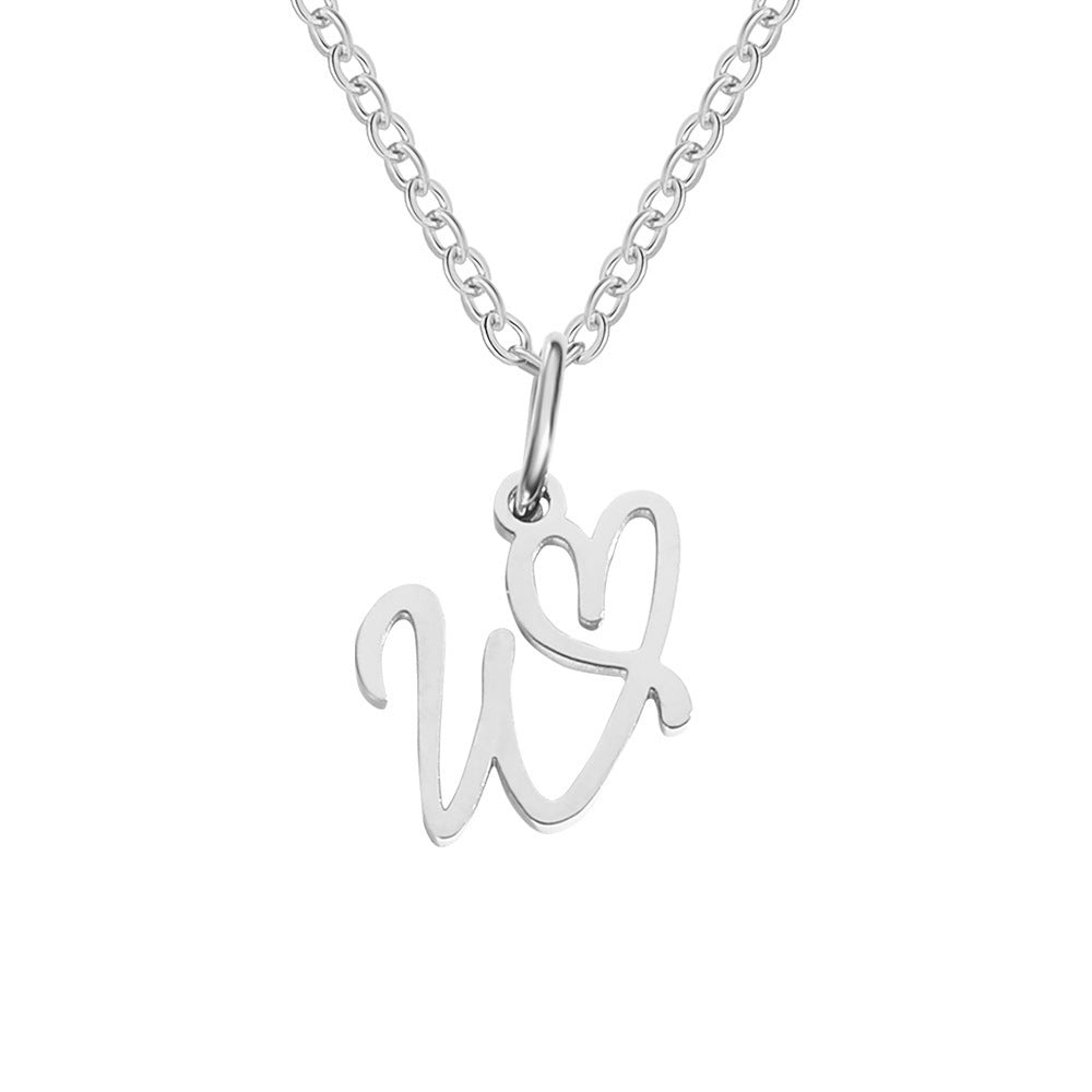 New 26 Letter Necklace Versatile Personality Necklace Pendant