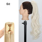 24inch Wig Ponytail Big Wave Long Roll Hair Clip