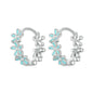 Flower Flower Earrings Female Drop Oil Design