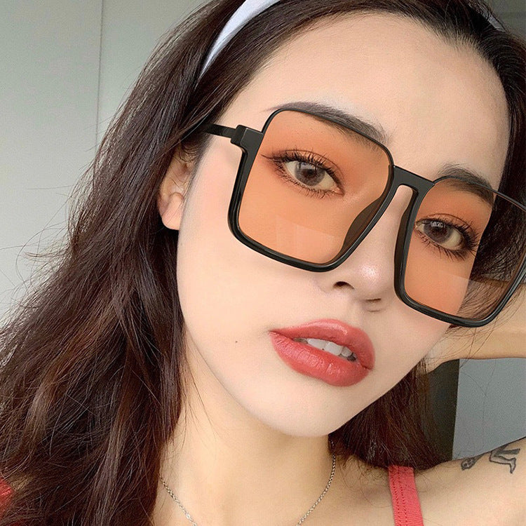 Retro Sunglasses Fashion Net Red Sunglasses Square Sunglasses